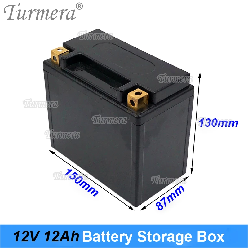 Turmera 12V 7A 9A 12A Empty Battery Storage Box with Indicator Apply to Motorcycle Battery Use(only Box,No Battery!)