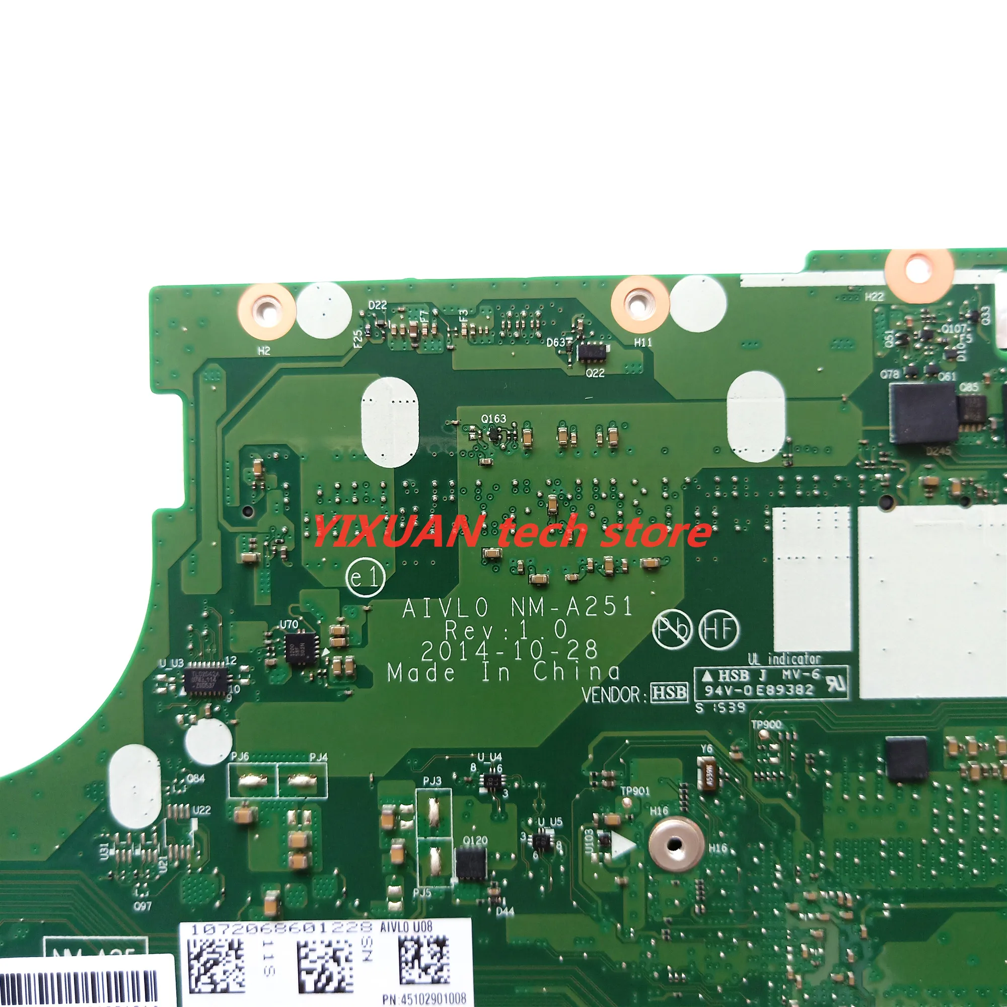 NM-A251 For Lenovo ThinkPad T450 Laptop Motherboard 00HT552 00HT913 00HT732 00HN525 With I3 I5 I7 5th Gen CPU 100% Test Work