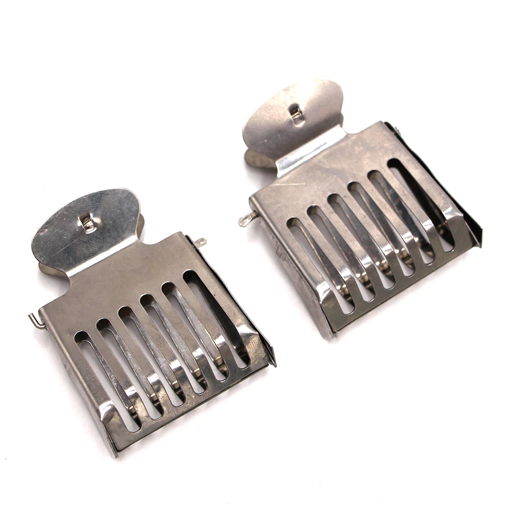 25PCS Beehive Beekeeping Queen Bee Cage Rearing Clips Catcher Cover Tools Cages Stainless Steel Clip Bees Supplies Equipment