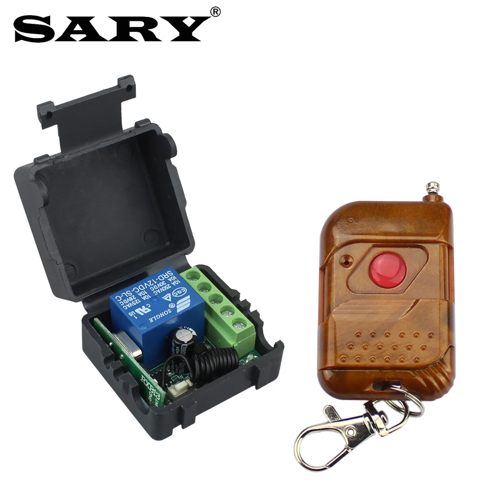 

315Mhz wireless remote control 1CH wireless relay receiver DC12v access control remote control switch transmitter key