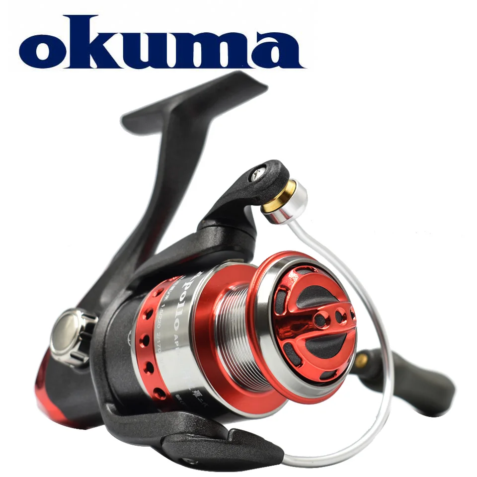 

OKUMA Spinning Fishing Reel APOLLO 5+1BB 5.0:1/4.5:1 Ratio 5KG-16KG Power Folding Handle Corrosion-resistant graphite body