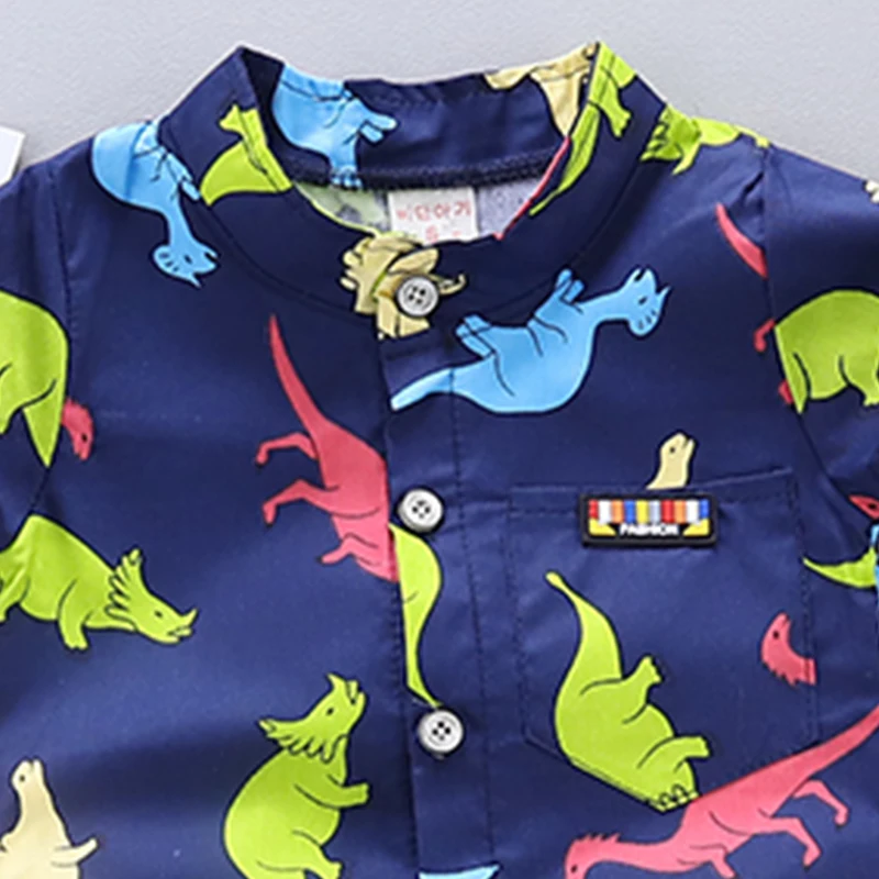 Toddler Baby Boys Girls Clothes Sets For Summer Boys Clothing Outfits Suit Cartoon Dinosaur Printing T Shirt +Shorts Pants