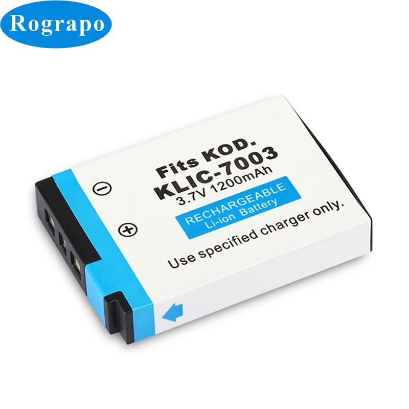 

100% New 1000mAh KLIC-7003 Camera Battery For KODAK V803 V1003 Z950 M380 M381 M420 Accumulator