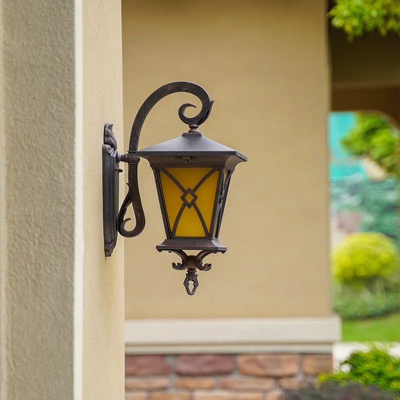 Imagem -05 - Lâmpada de Parede Impermeável ao ar Livre Exterior Balcony Lamp Retro Villa Door Estilo Europeu