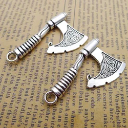 4pcs/Lot 25x43mm Antique Silver Color Big Axe Charms Pendant For Jewelry Making DIY Jewelry Findings