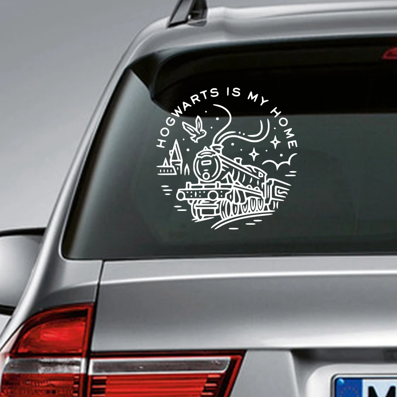 Magic World School Fantasy Novels Vinyl Sticker Car Window Decoration, Funny Film Laptop Decals for Apple Macbook Pro/Air Decor