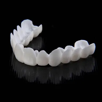 Dental Snap Smile Dental superior cubierta de dientes postizos carillas de sonrisa perfecta ajuste cómodo Flex blanqueamiento dentadura aparatos ortopédicos