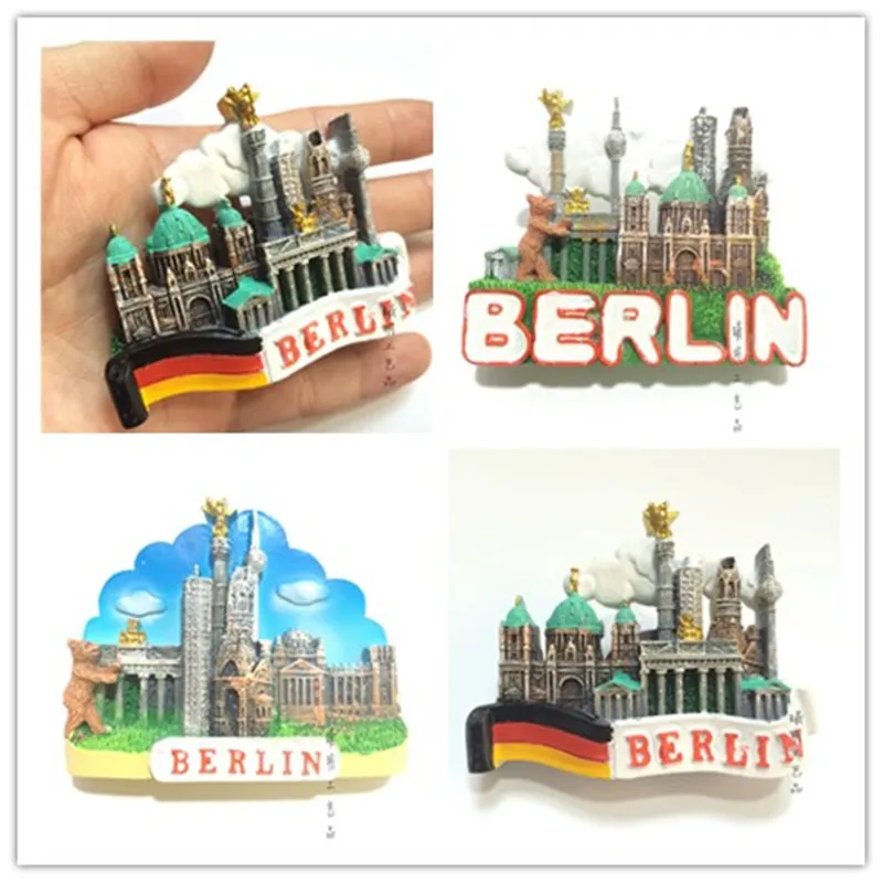 Berlin Desktop Furnishing Articles 3d Magnet Fridge Ancient Buildings Fridge Magnet Souvenir Travel Collection Decorative Magnet