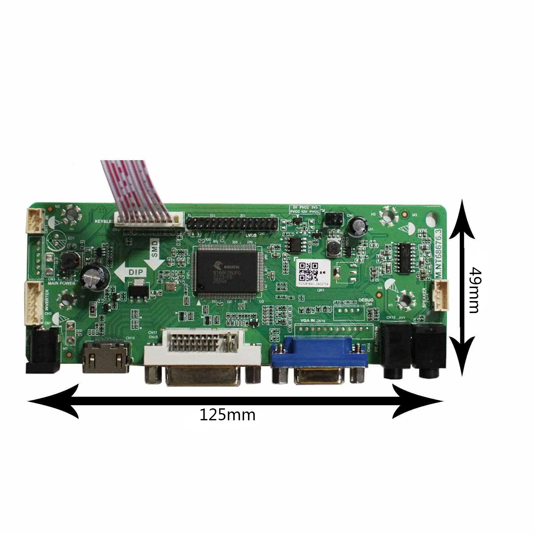 HD-MI DVI VGA AUDIO Speaker LCD Drivr Board Work for 17inch 1280x960 LVDS Interface DY170YGM-N10 DV170YGZ-N10 LCD Screen