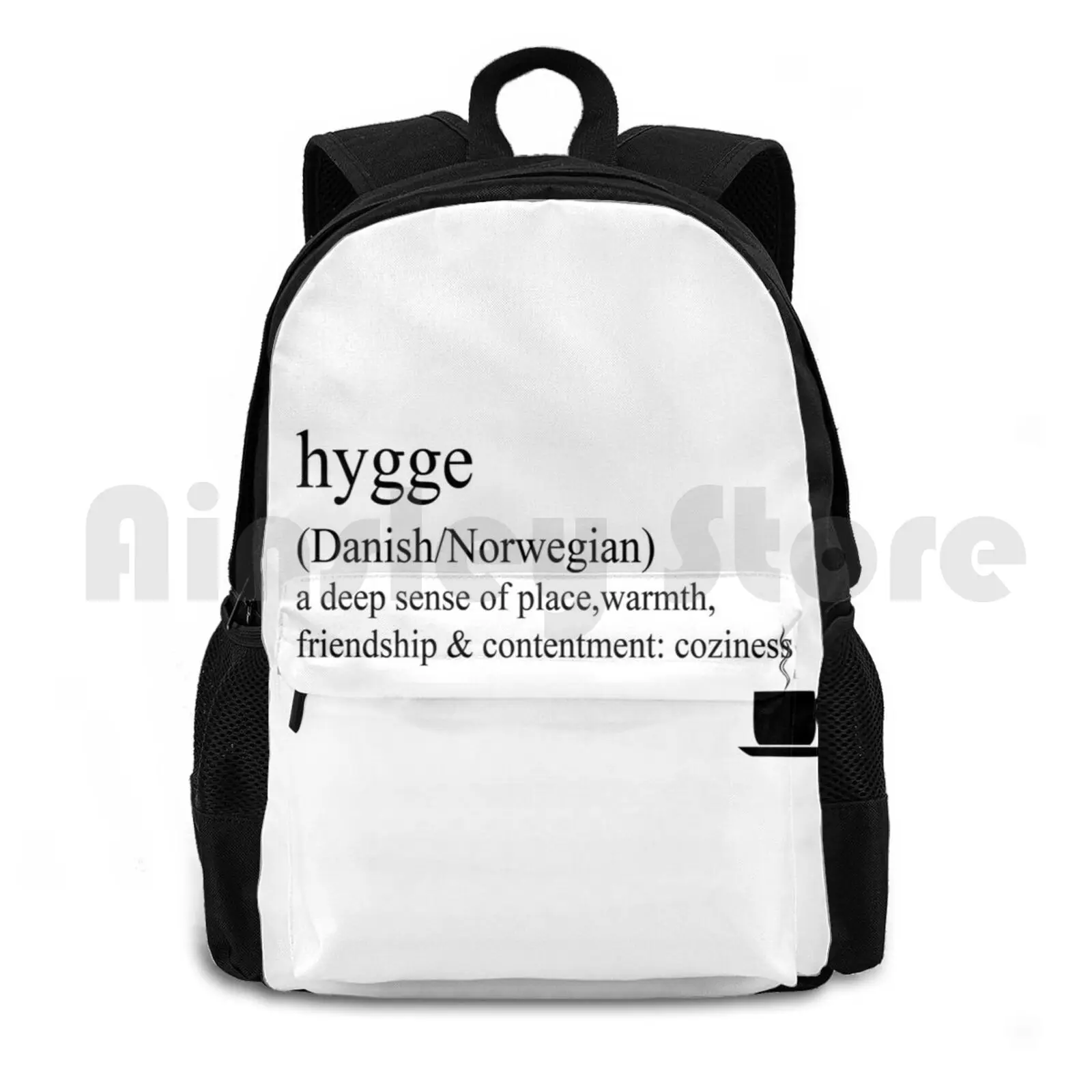 Hygge-Danish / Norwegian , Statement Tees & Accessories Outdoor Hiking Backpack Waterproof Camping Travel Untranslatable Words