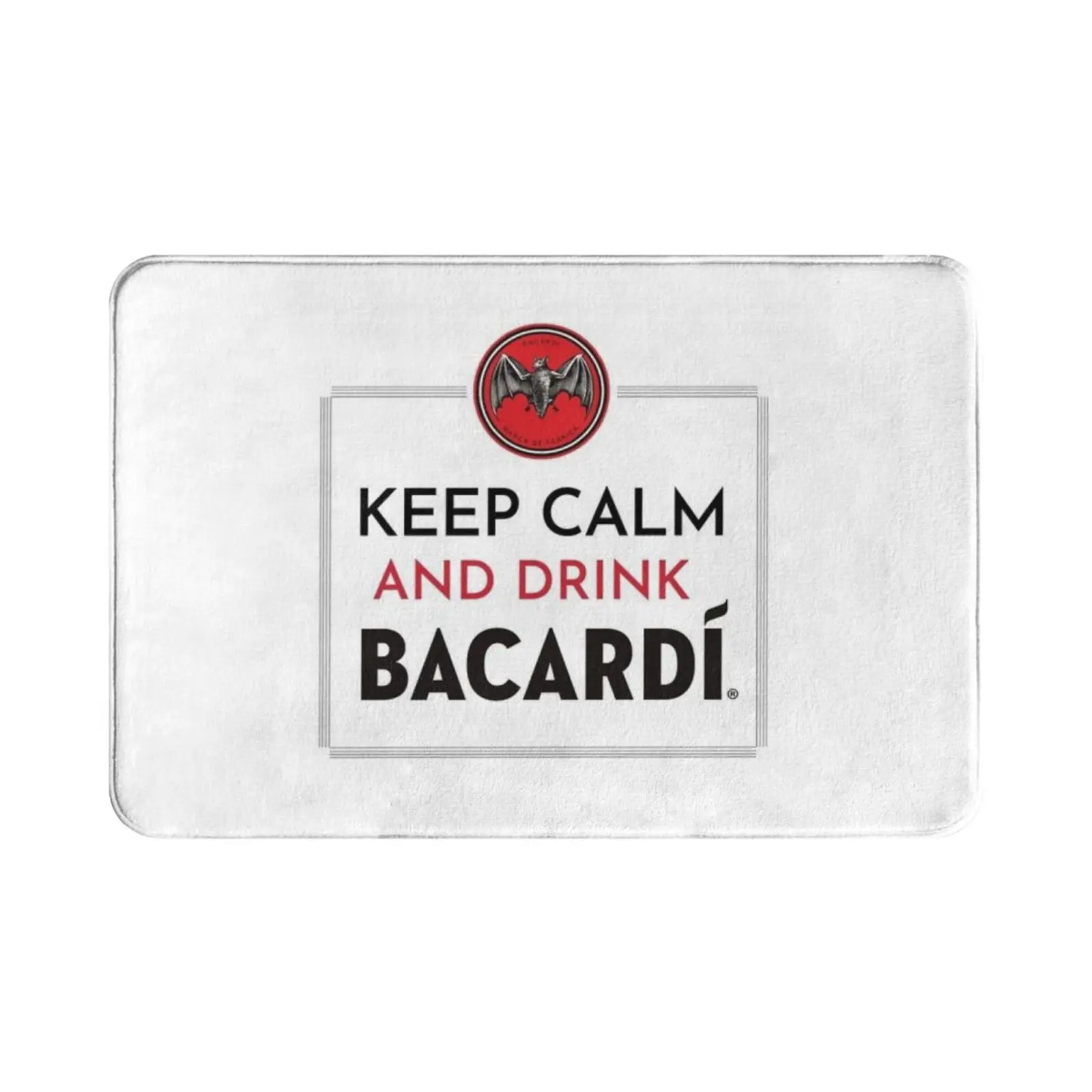 Keep Calm And Drink Bacardi ? Carpet Mat Rug Cushion Soft Bacardi Rum Keep Calm Drink Enjoy Summer Tropical