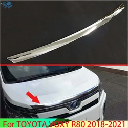 For TOYOTA VOXY R80 2018-2021 Car Accessories ABS Chrome Front Hood Bonnet Grill Grille Bumper Lip Mesh Trim Cover 2019 2020