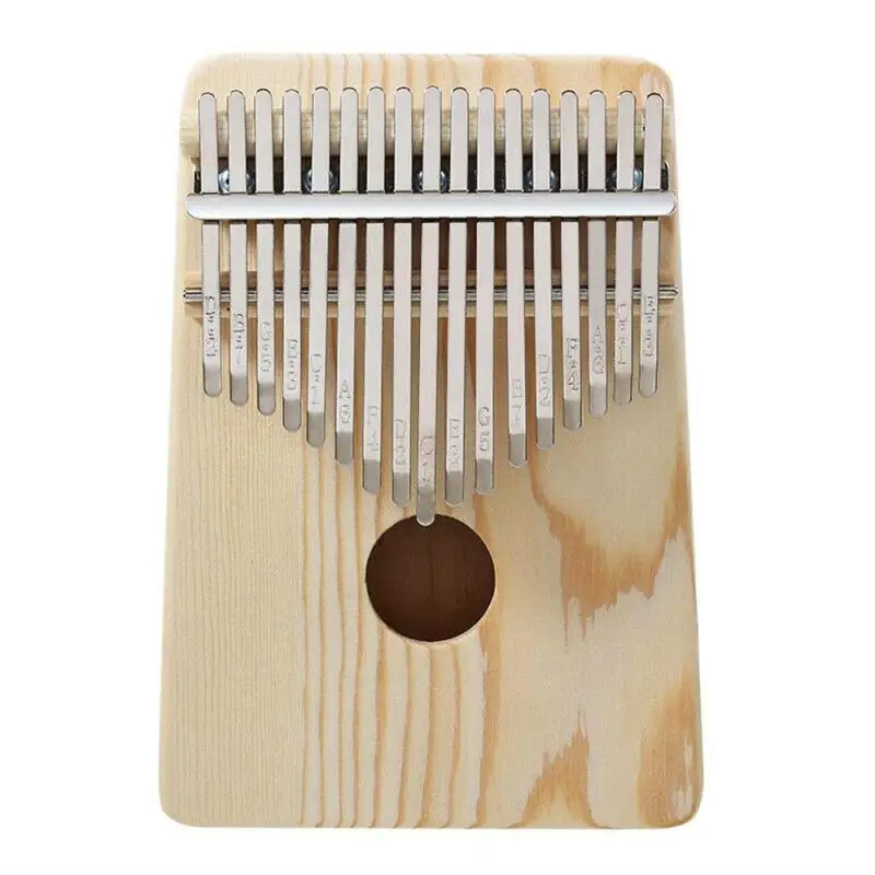 17 Key Kalimba Wood African Solid Mahogany Finger Thumb Piano Sanza For Beginners Musical Keyboard Entertainment Instruments