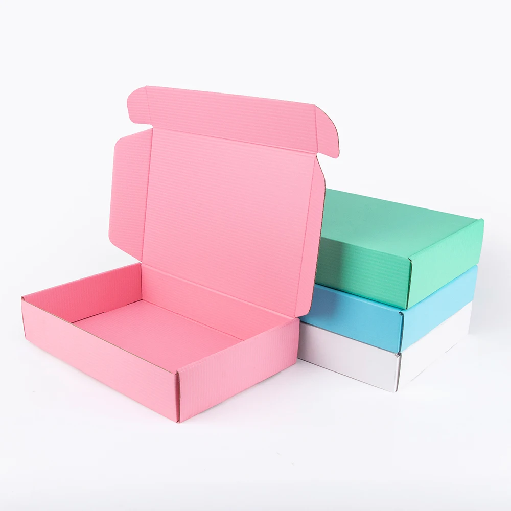 5pcs/10pcs/color gift box blank Festival Party display corrugated packaging storage wig carton