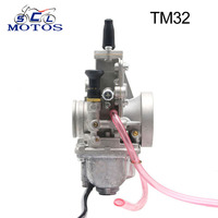 Sclmotos- Mikuni TM32 32mm Motorcycle Carburetor TM/TMX 32mm Flat Slide Smoothbore Carb TM32-1 For Honda for Yamaha Scooter Quad