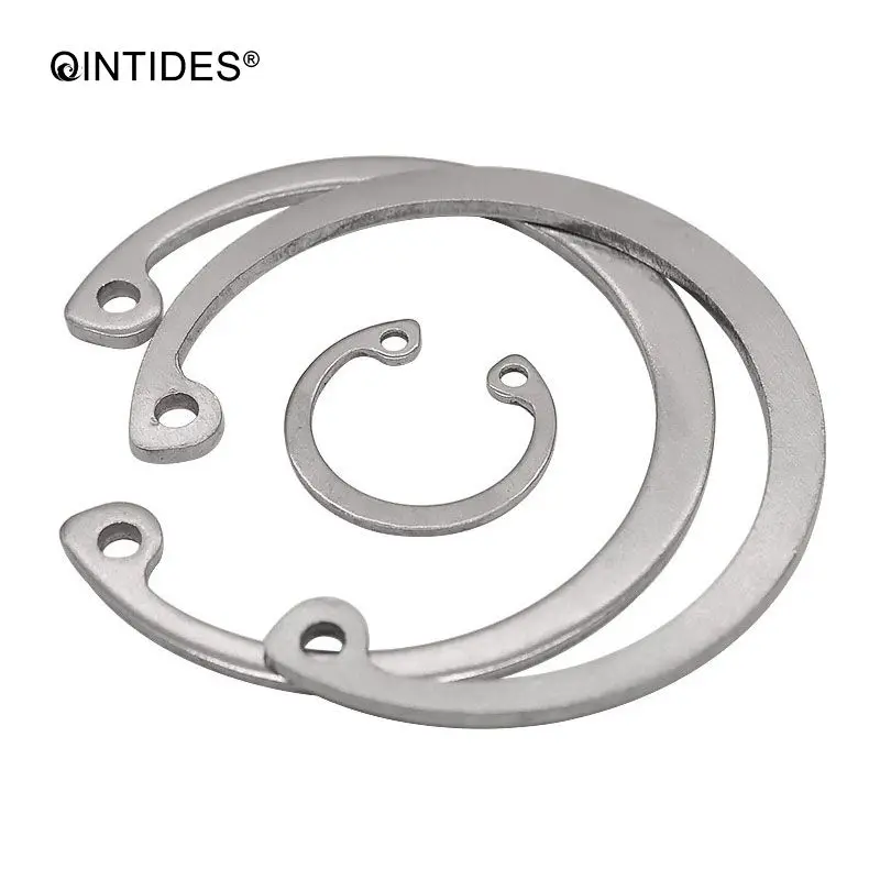 25/2000Pcs M8 - M100 M30 M12 M20 Circlips for A hole 65 Manganese Steel Hole Retaining Ring 304 stainless steel Bearing retainer