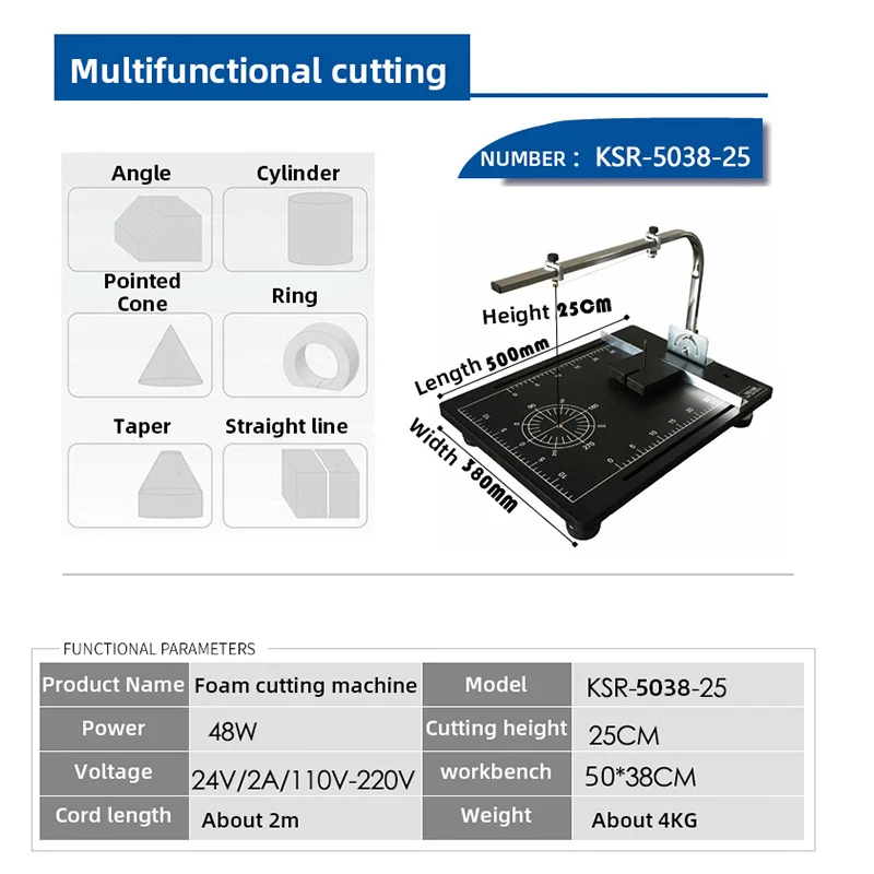 Professional Board Hot Wire Styrofoam Cutter 220V Foam Cutter Heating Tools Table Styrofoam Cutter Foam Cutting Machine EU Plug