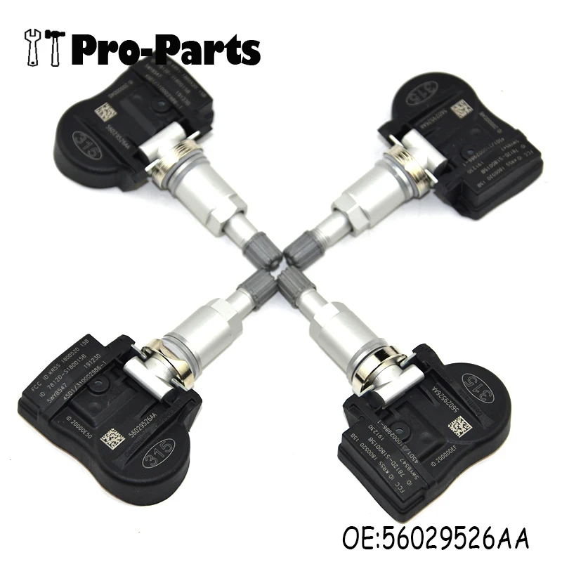 1 قطعة جديد TPMS مستشعر مراقبة ضغط الإطارات 56029526AA لكرايسلر دودج جيب ميتسوبيشي 315 ميجا هرتز 56053030AA 68001696AA