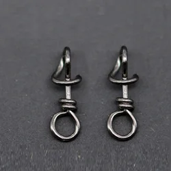 30Pcs/lot Fishing Fastach Clips Stainless steel Swivels Snaps Swivel Rolling Nice Snap Quick Connection Accessory