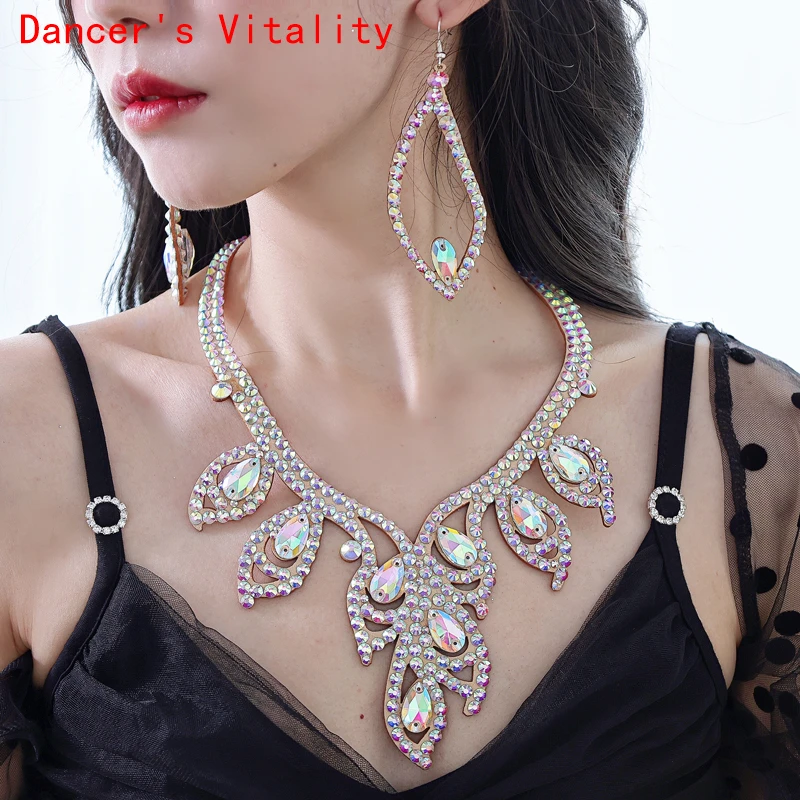 Belly Dance Clothing Accessories  Women Belly Dance Stage Necklace Oriental Performance Necklaces