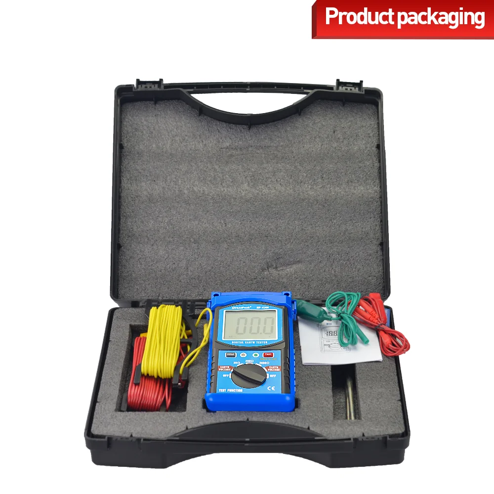 HoldPeak HP-4300 Ground Resistance Tester LCD Digital Earth Resistance Voltage Megohmmeter Voltmeter