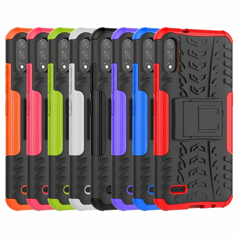 

10pcs/Lot 2 In 1 Comb Armor Hybrid TPU+PC Hard Cover Case For Xiaomi 11 POCO X3 F3 C3 M2 Redmi K40 Note 11 10 9 9A 9C Pro Lite