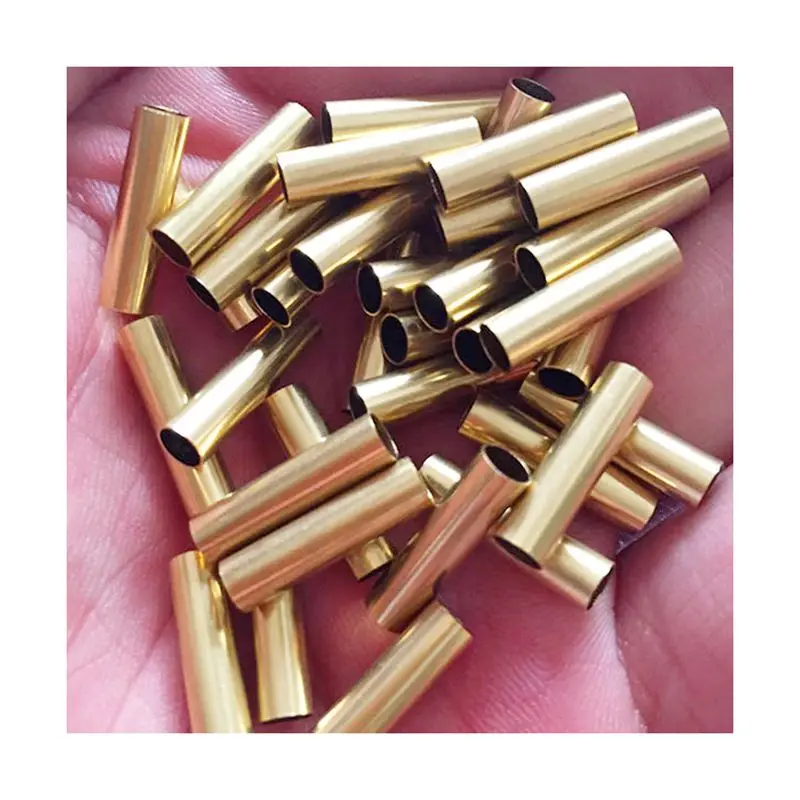 2 pezzi tubo in ottone 100mm tubo in ottone per manico coltello fai da te diametro rivetto 2mm,3mm,4mm,5mm,6mm,8mm,10mm parte utensile manuale personalizzata