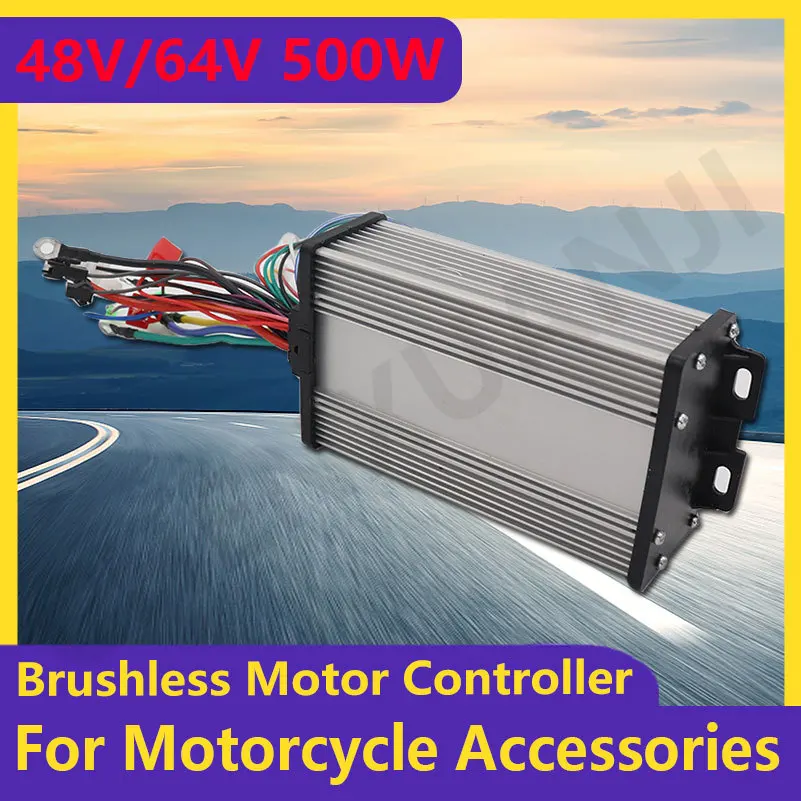 

48V 64V 500W Tricycle Electric Scooter Modified Accessories Three-wheeled Intelligent Brushless Motor Controller