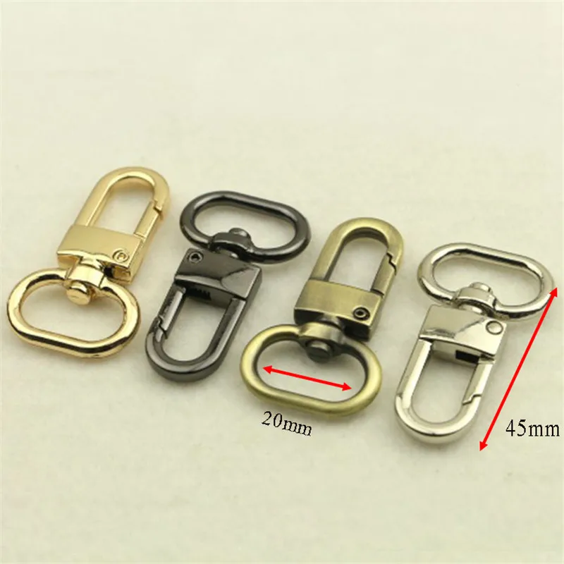 

20mm Bag Clasps Lobster Swivel Trigger Clips Snap Hook Strapping For DIY Accessories Keychain Parts