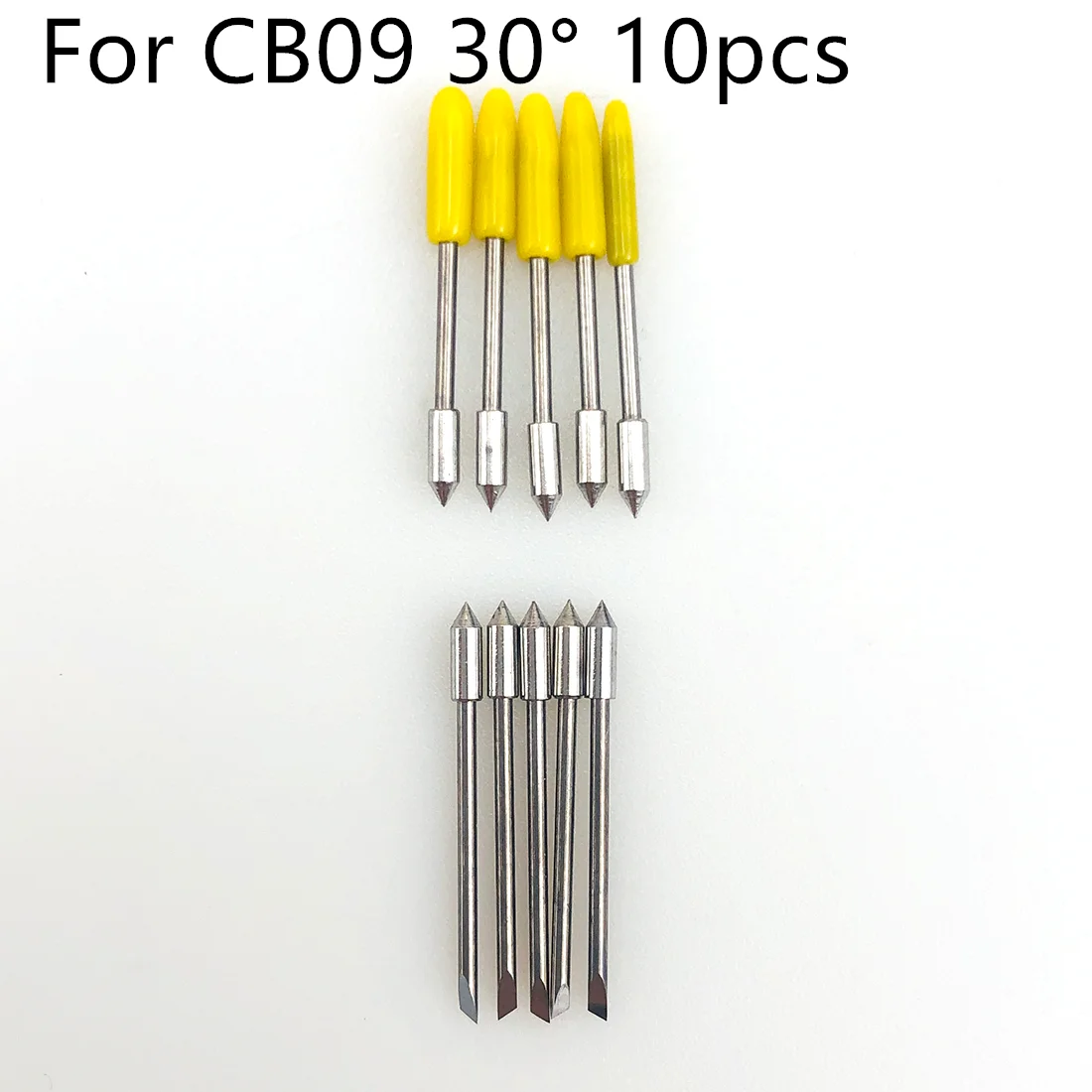 

10pcs 30 Degree Vinyl Cutter Knife Plotter Blades for Graphtec CB09 Silhouette Cameo Holder Milling Engraving Machine