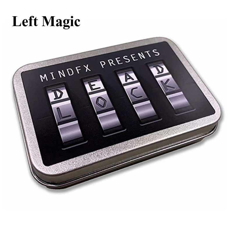 Dead Lock Magic Trick Medium Size Prediction Lock Induction Coded Close Up Street Magic Props Gimmick Mentalism Magia Toy Tricks