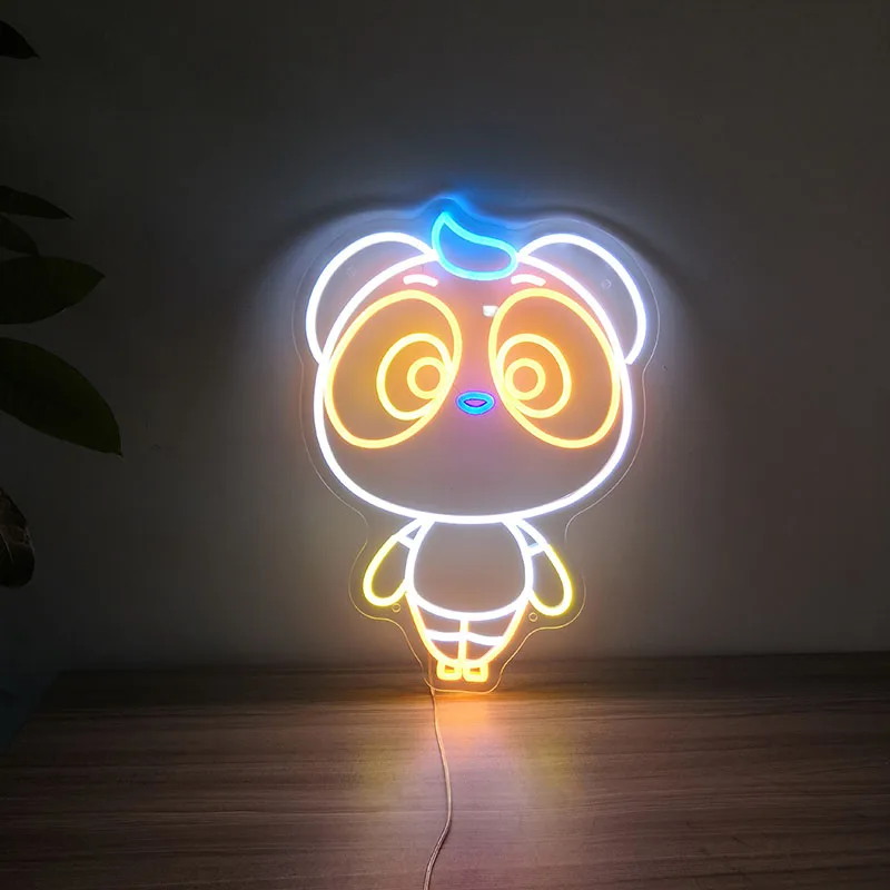 

Panda Neon Light, LED Sign, Cute Neon Signs, Lights for Wall Mount Decoration, Night-Light for Bedroom, Kid room, Neon bar sign