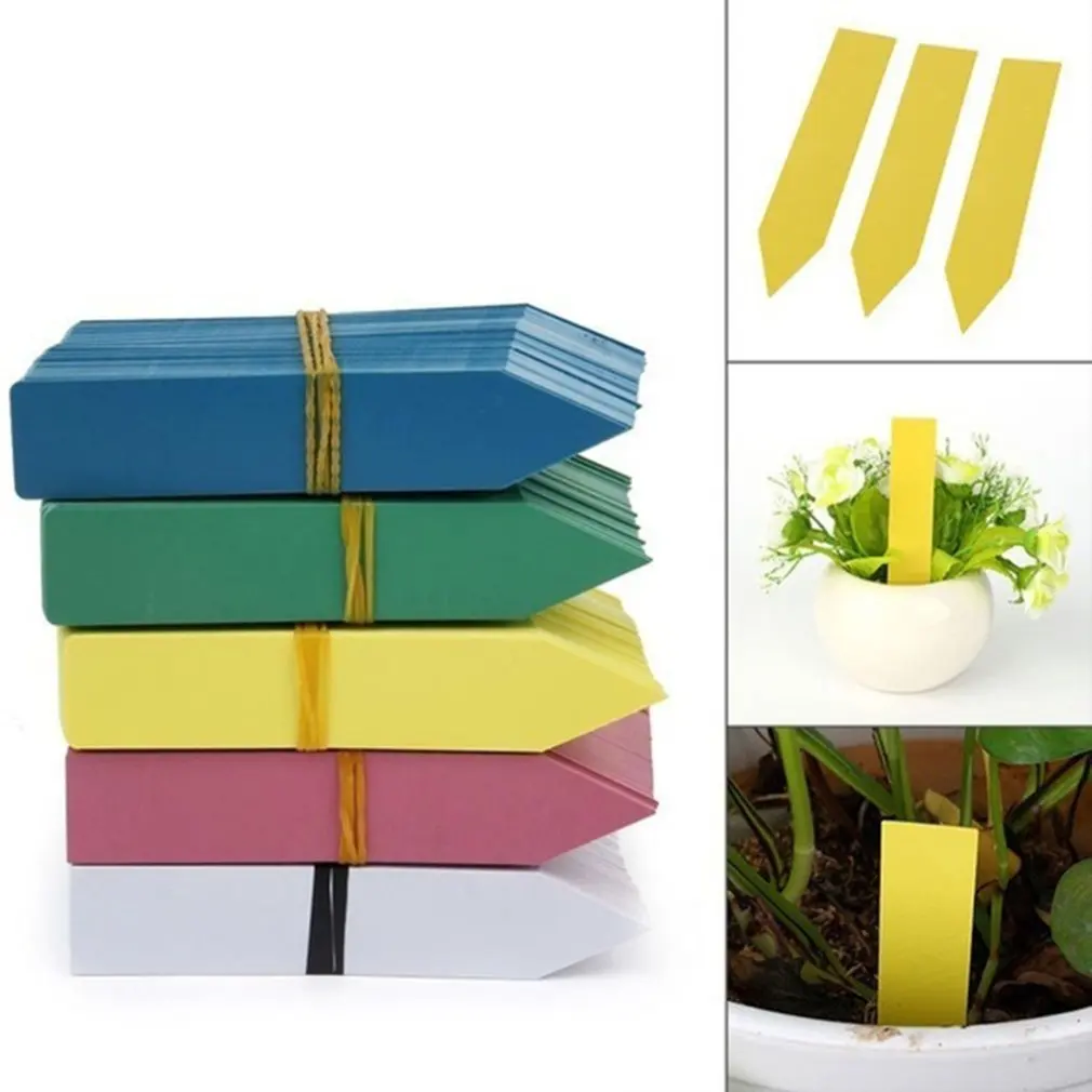 100 Cái/bộ Có Thể Tái Sử Dụng Nhựa Dẻo Chống Thấm Nước Vật Có Hạt Giống Hoa Nhãn Đánh Dấu Vườn Thẻ Trang Trí Dụng Cụ
