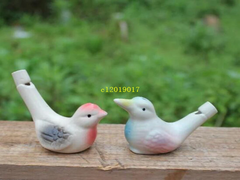 

500pcs wholesale dropship new arrival water bird whistle clay bird ceramic Glazed bird whistle-peacock Birds