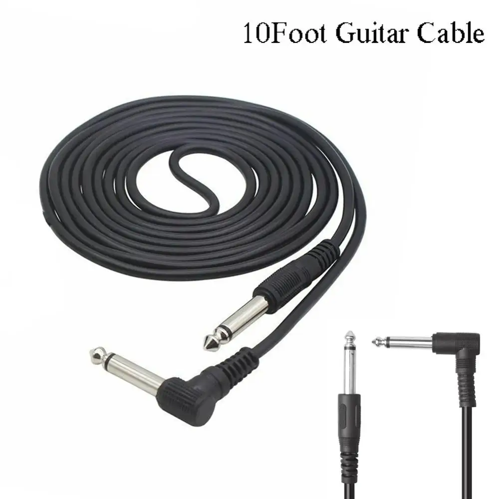 3 Meter/10 Feet Guitar Cable Electric Guitar Audio Cable /Noise Reduction Cable /Electric Bass 6.35mm Head Guitar Accessories