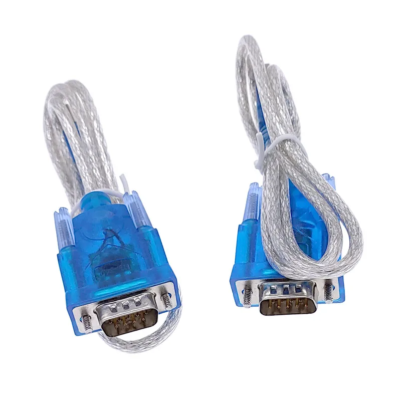 2Pcs CH340 USB to RS232 Serial Port 9 Pin DB9 Cable Serial COM Port Adapter Convertor Support Windows 7 Total Length 80cm