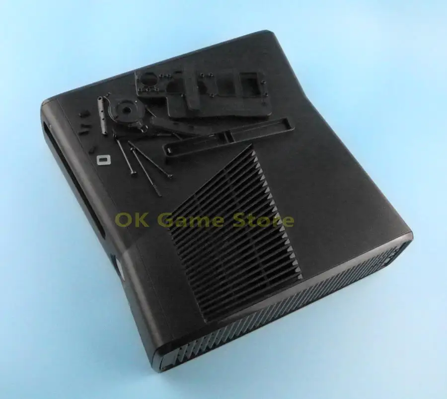 1set Replacement high quality Full set Black Housing Shell Cover Case for XBOX360 xbox 360 console Slim