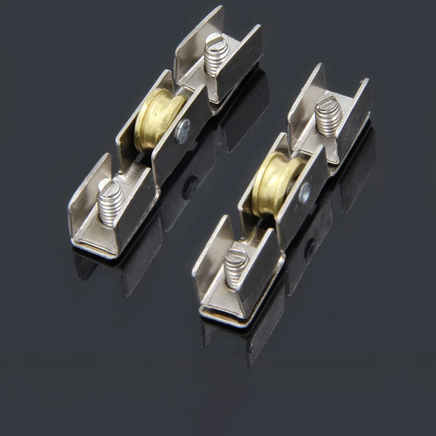 5PCS Sliding Door Wheels Rollers Heavy Mute Stainless Steel Window Sliding Furniture Hardware Door Bearing Pulley