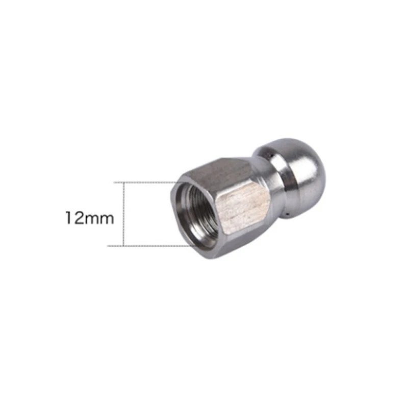 Washer nozzle 1/4inch Stainless Steel Pressure Washer Drain Sewer Cleaning Pipe Jetter Spray Quick Plug Drain Hose Nozzle Tools