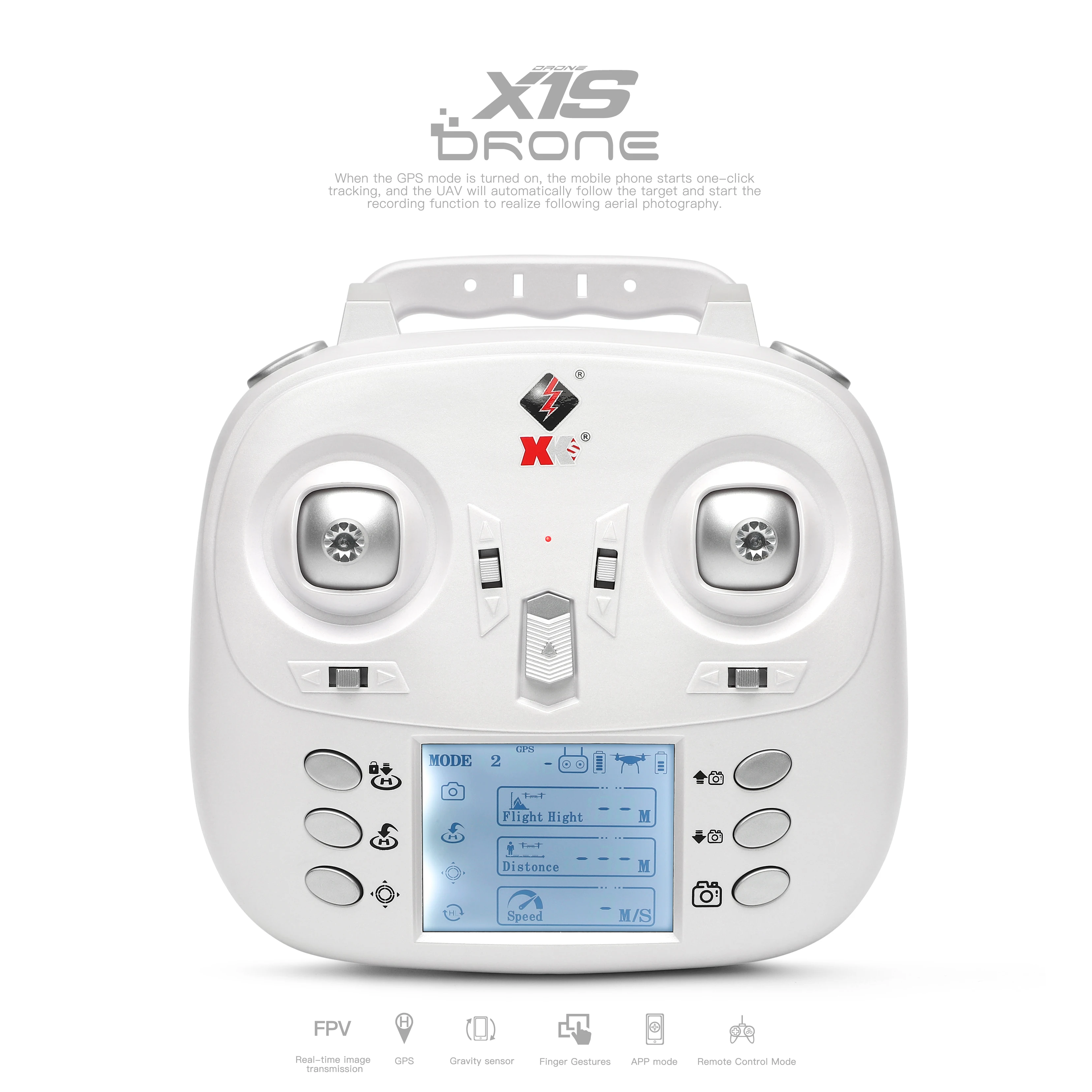 WLtoys XKS X1S RC Drone Spare Parts X1S-12 2.4G Controller Transmitter for X1S Controller not inc.the phone