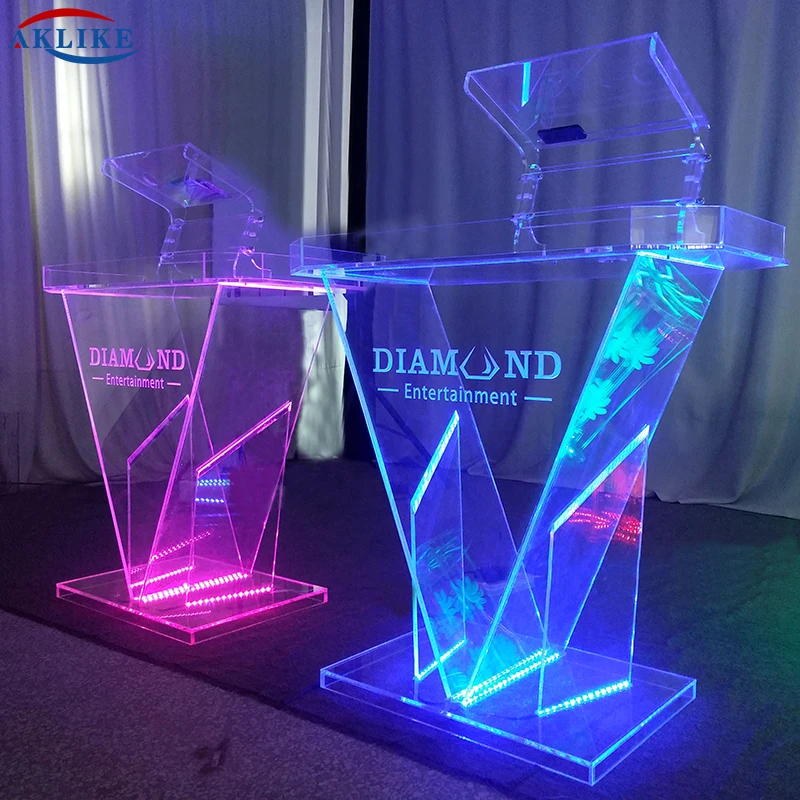 2024 Dj Table Funktion One Lighted Dj Facade Aklike Dj Mixer Controller Booth Acrylic Customized Logo Furniture Desk