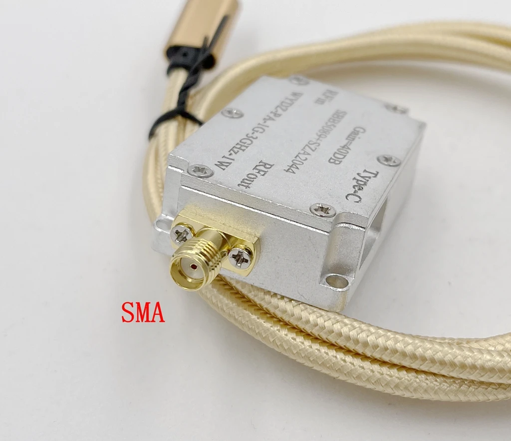 SBB5089+SZA2044 1000M TO 3000MHZ 2.4GHZ 1W Microwave RF power amplifier 30DB FOR 2.4G wifi SDR Ham Radio AMP TYPE-C