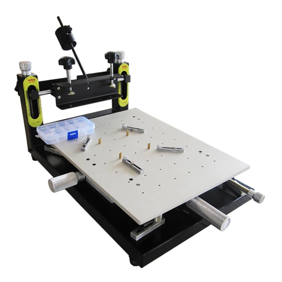 PUHUI-impresora Manual de alta precisión, máquina de impresión con pantalla LED, tamaño de 370x470mm, Original, novedad
