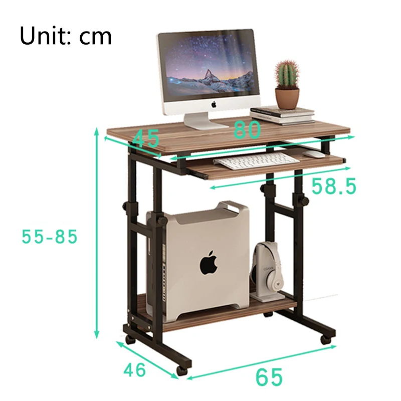 Eenvoudige Moderne Computer Desktop Tafel Thuis Lift Nachtkastje Ruimtebesparend Verwijderbare Lui Tafel Eenvoudige Enkele Kleine Tafel