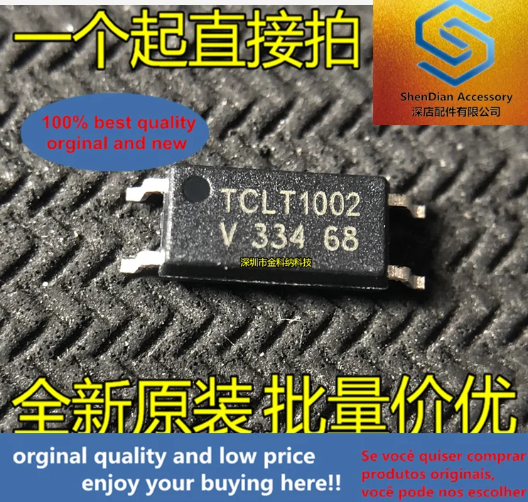 

10pcs only orginal new TCLT1002 1002 SOP-4 brand new original imported genuine optical isolator optocoupler