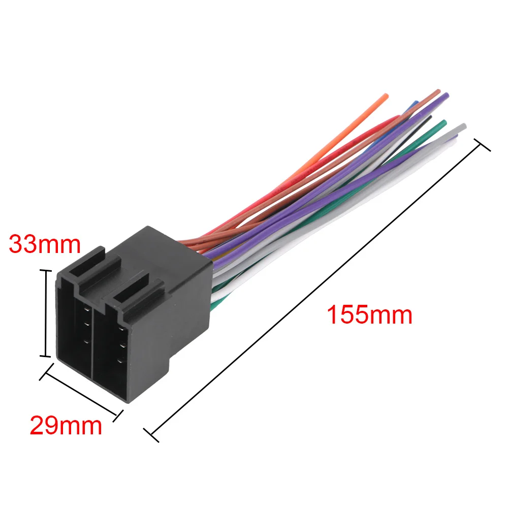 Auto Zubehör Universelle Männliche ISO Stecker Stecker Antenne Stereo Kabel Harness Power Adapter Auto Ersatz Radio Draht