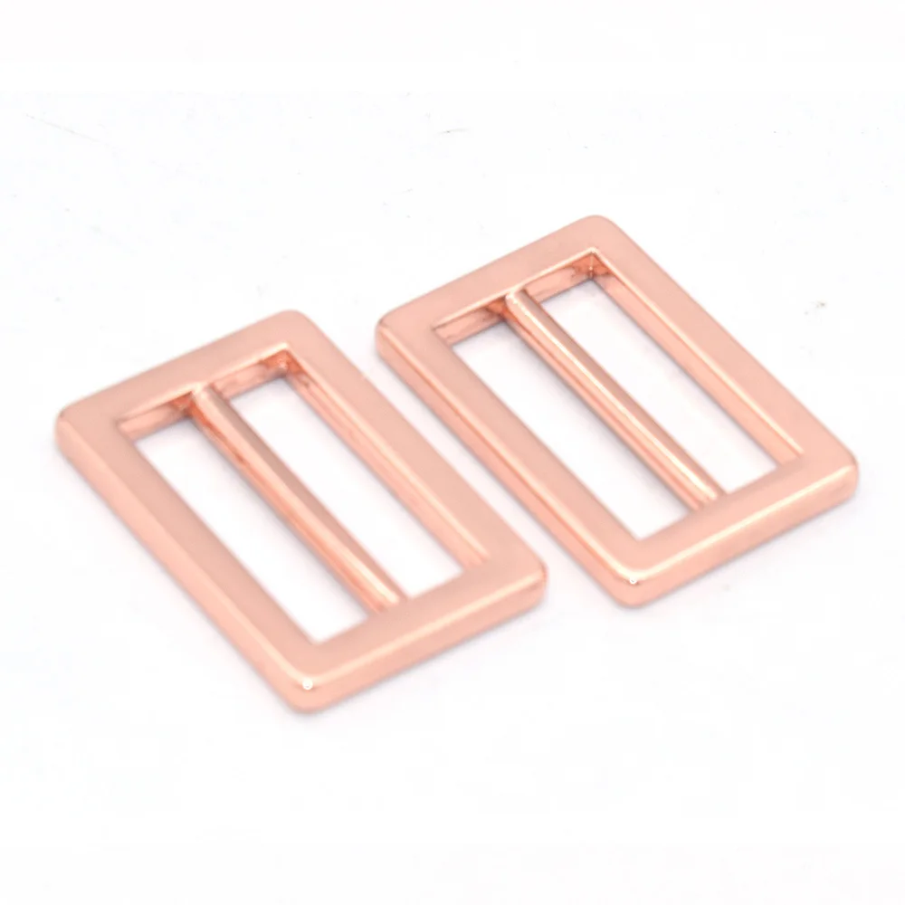 20mm Rainbow Adjuster Buckle Slide Buckles Rectangle Belt Buckle Metal Purse backpack Buckles Strap buckle Handbag webbing