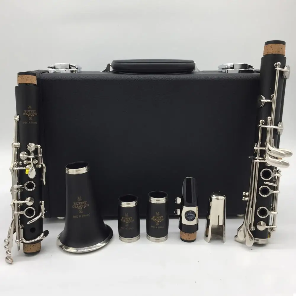 

Music Fancier Club Bakelite A Clarinets Premium Professional Clarinet Silver Plated Keys 17 Keys With Case Mouthpiec