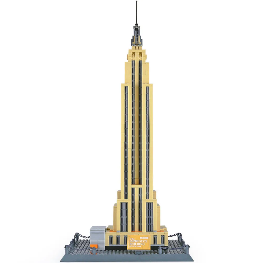 WANGE 5212 Building Blocks World Famous Architecture Series Of New York Funny Kits Toys For Children Gifts