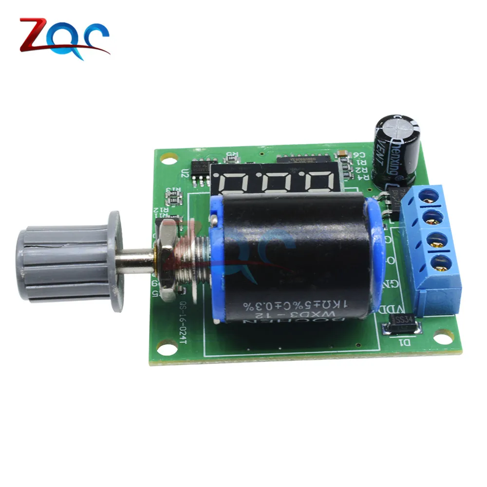 DC 12V 24V 4-20mA Frequency Signal Generator Module Digital LED Display Signal Sources Valve Adjustment Analog Transmitter Board